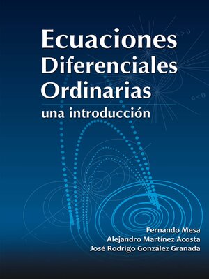 cover image of Ecuaciones diferenciales ordinarias